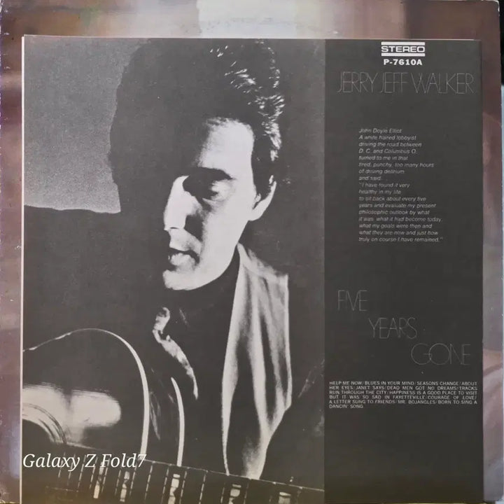 [BUNJANG] Jerry Jeff Walker Five Years Gone LP / BA-473. 제리 제프 워커. Five years gone. LP음반