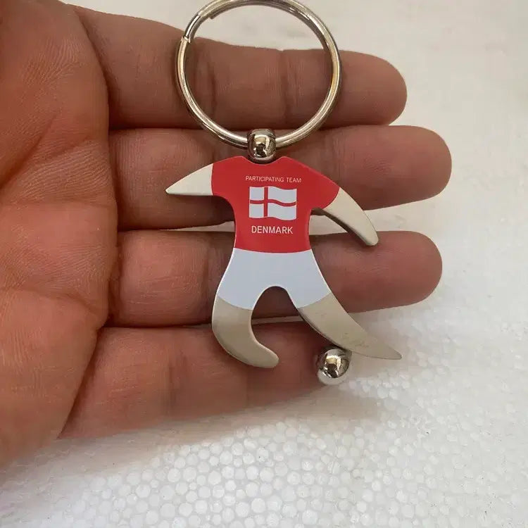 [BUNJANG] Denmark 2002 World Cup Metal Keychain / 덴마크 2002년 월드컵열쇠고리/ 요316