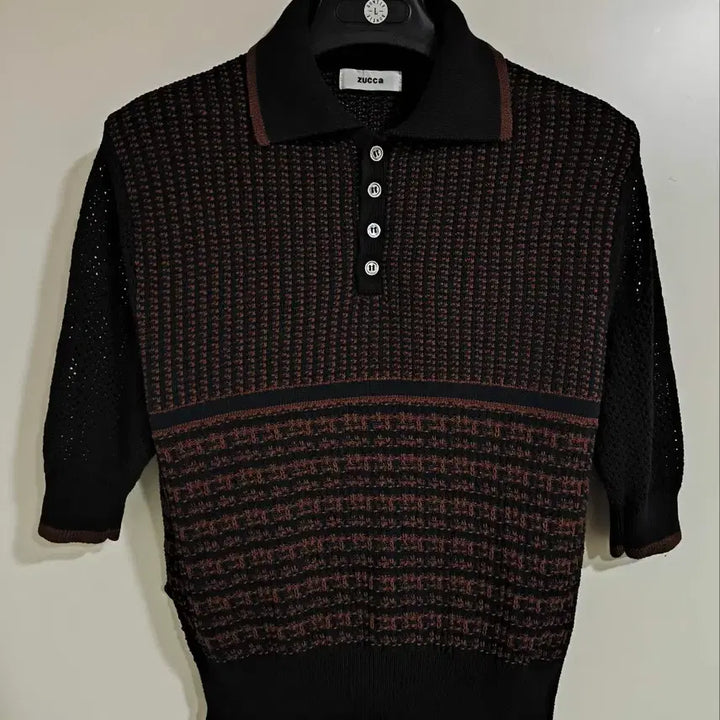 [BUNJANG] MZUKA Cotton Knit Mesh Short Sleeve / M 주카 코튼 니트 그물짜임 메쉬 반팔
