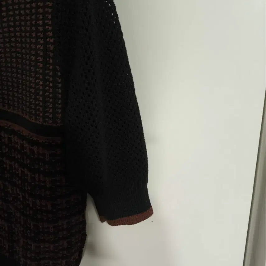 [BUNJANG] MZUKA Cotton Knit Mesh Short Sleeve / M 주카 코튼 니트 그물짜임 메쉬 반팔