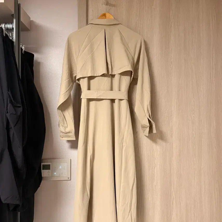 [BUNJANG] Cape Trench Long Dress / 케이프 트렌치 롱원피스