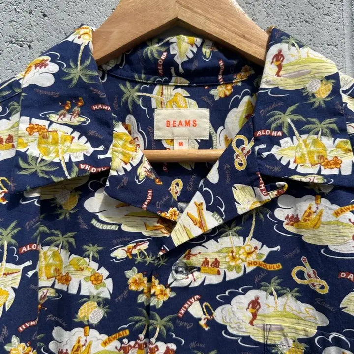 [BUNJANG] Beams Aloha Long-Sleeve Shirt / 빔즈 알로하 긴팔 셔츠