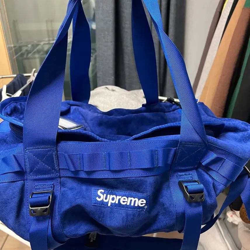 [SOLD OUT] 슈프림 노스페이스 스웨이드 더블팩 가방 숄더백