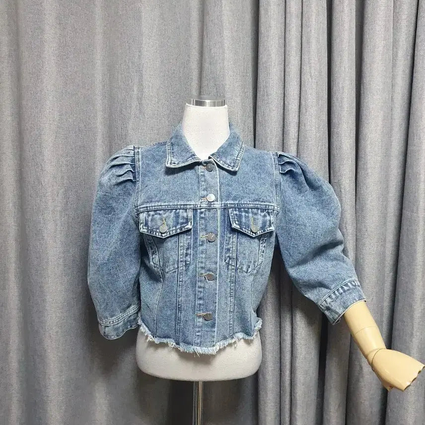[BUNJANG] Puff Denim Jacket / 퍼프 데님 자켓