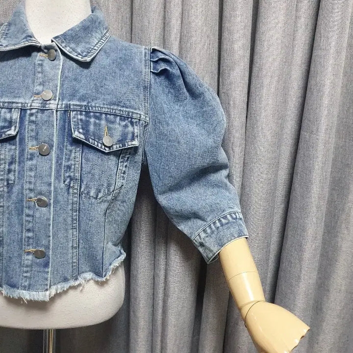 [BUNJANG] Puff Denim Jacket / 퍼프 데님 자켓
