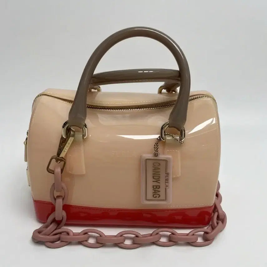 [BUNJANG] Furla Candy Jelly Shoulder Bag with Chain / Furla 훌라 캔디 젤리백 숄더백 체인