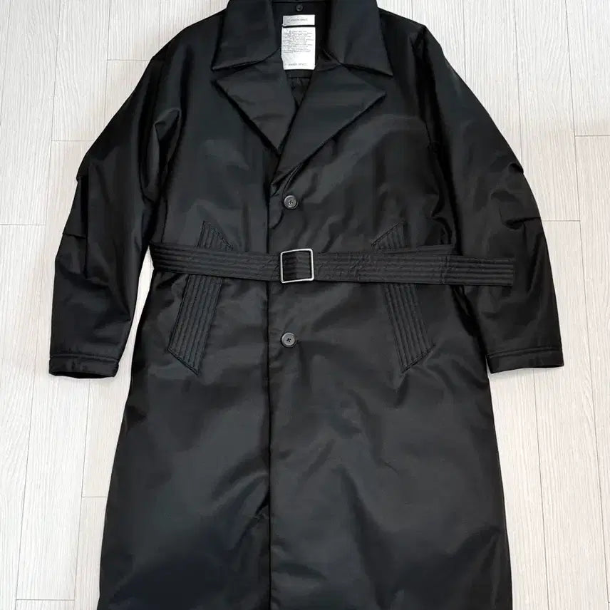 [BUNJANG] Maison Minéd Belted Long Down Coat Black M / 메종미네드 벨티드 롱 다운 코트 블랙