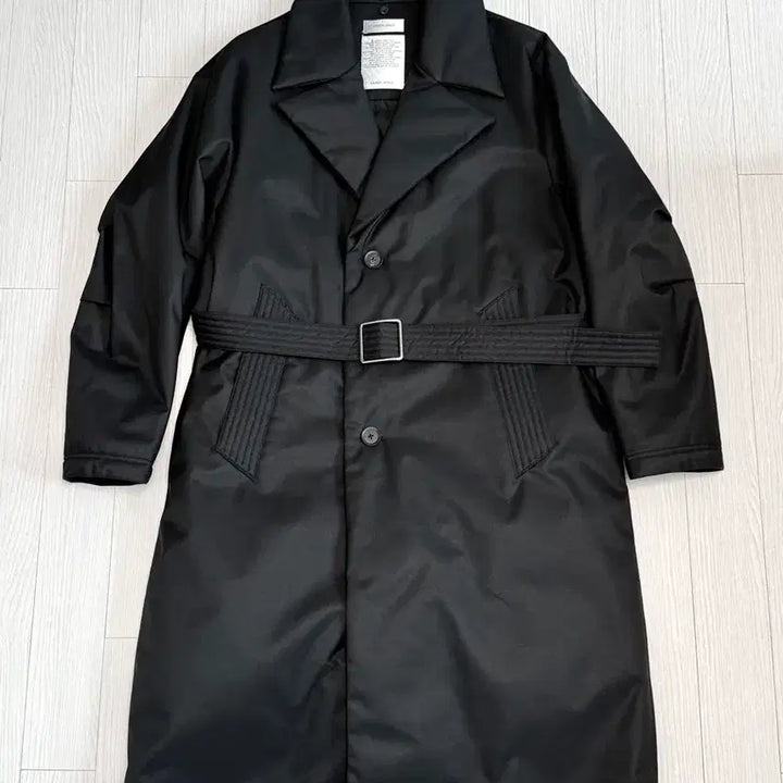 [BUNJANG] Maison Minéd Belted Long Down Coat Black M / 메종미네드 벨티드 롱 다운 코트 블랙