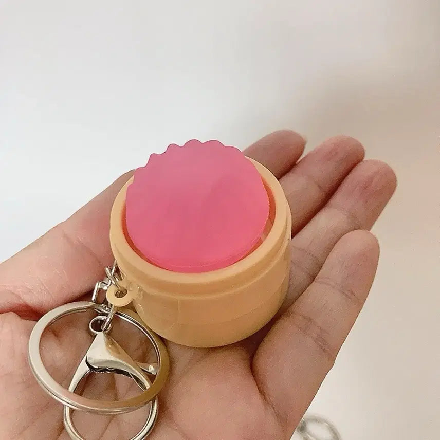 [BUNJANG] Dumpling Shape Clicker Keychain / 만두 모양 클릭커 키링