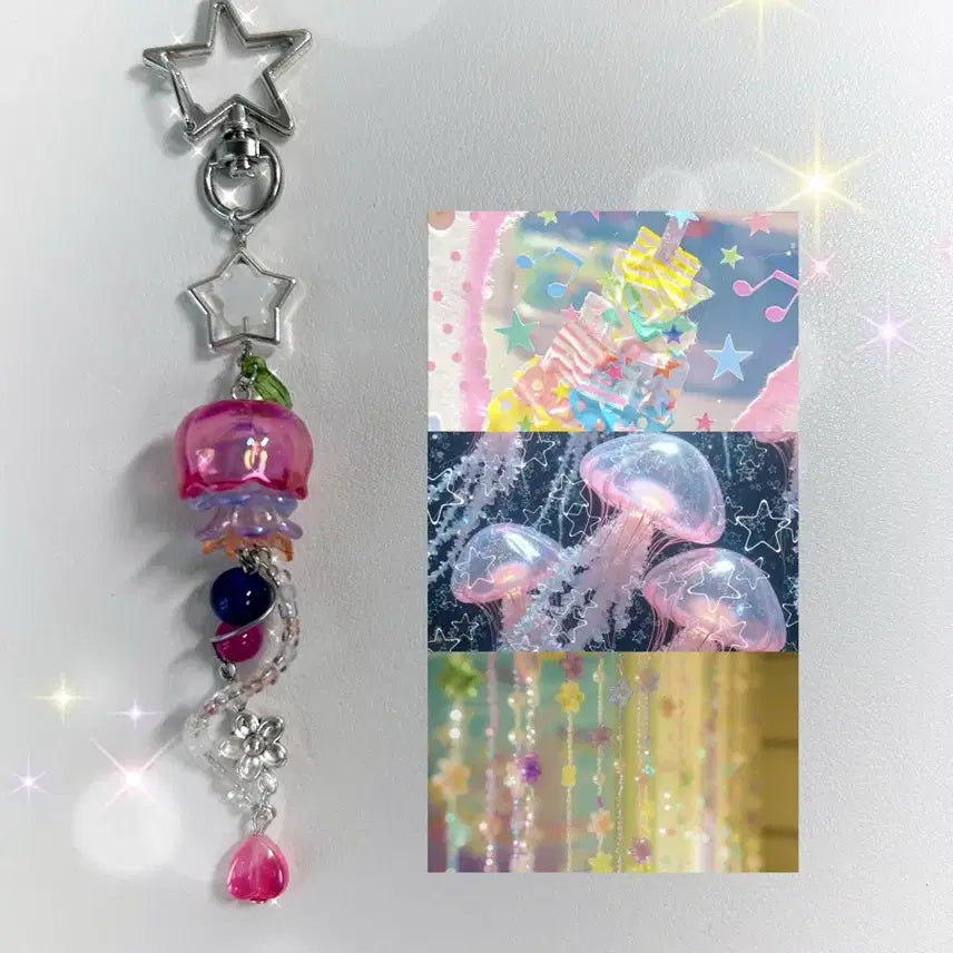 [BUNJANG] Decora Jellyfish Keychain / 데코라 해파리 키링