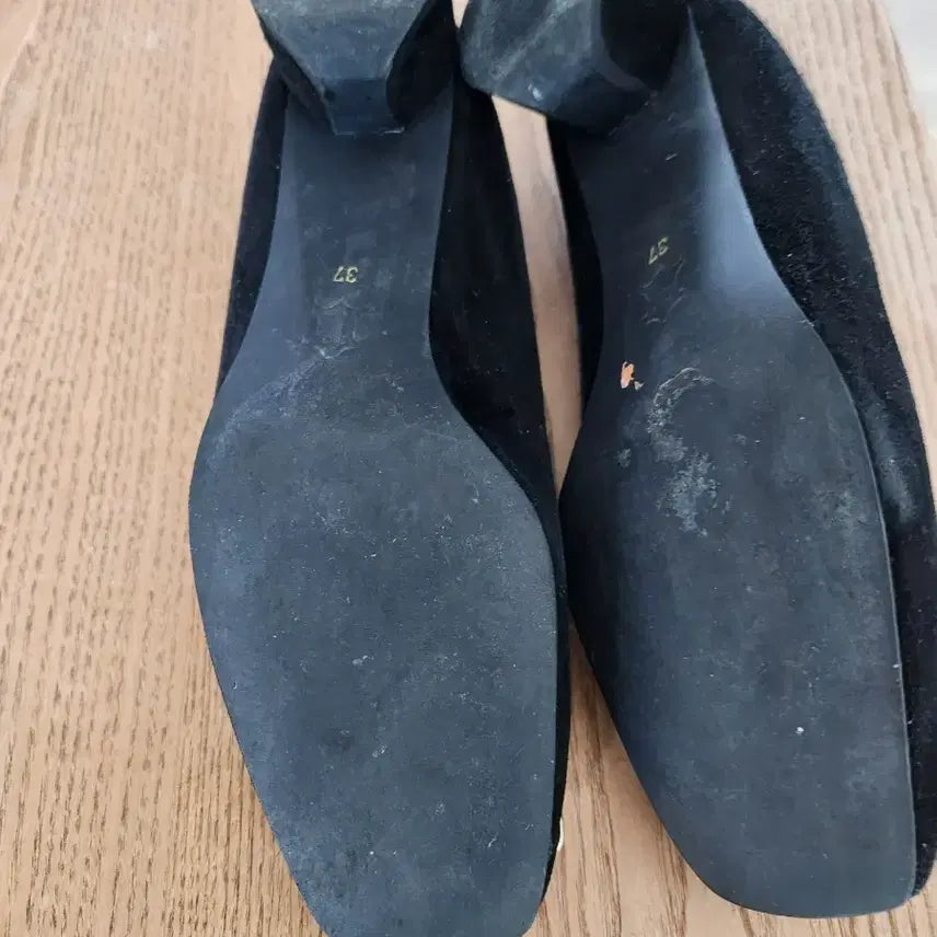 [BUNJANG] Roger Vivier Black Suede Buckle Flats / 로저비비에 블랙 스웨이드 플랫슈즈