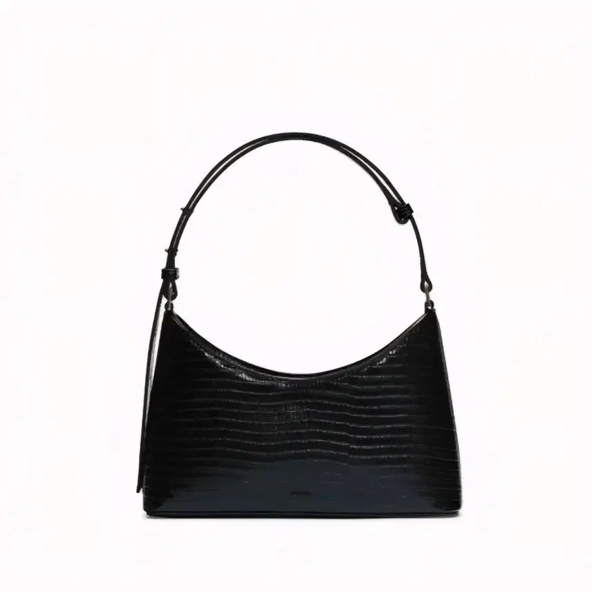 [BUNJANG] Hyethe Lizard Baguette Bag Black / 헤더 바게트백 리자드 블랙 hyethe 가방 분크 파사드패턴투티에낫띵리튼