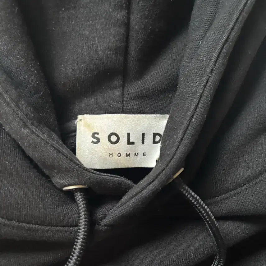 [BUNJANG] Solid Homme Black Hoodie / 솔리드옴므 블랙 후드 46 100-105사이감