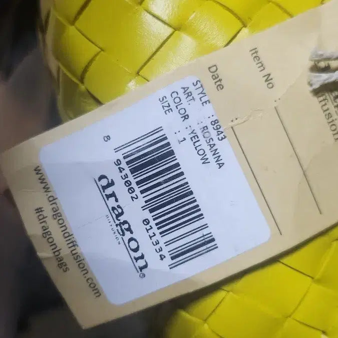 [BUNJANG] Dragon Diffusion Rosanna Shoulder Bag Yellow / 드래곤 디퓨전 로잔나 [옐로우]
