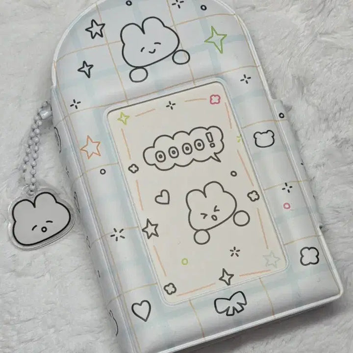 [BUNJANG] Rabbit Photocard Binder with Keyring and Sleeves / 토끼 포카 바인더 (+키링/속지 포함)