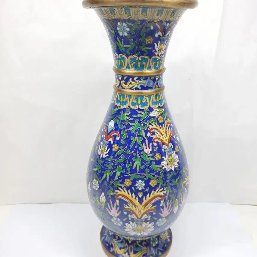 [BUNJANG] Antique Enamel Floral Vase / 동태법랑 꽃병