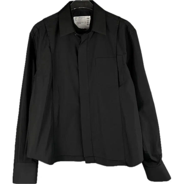 [BUNJANG] Sacai Layered Poplin Shirt Size 2 Black / [2] 사카이 레이어드 포플린 셔츠