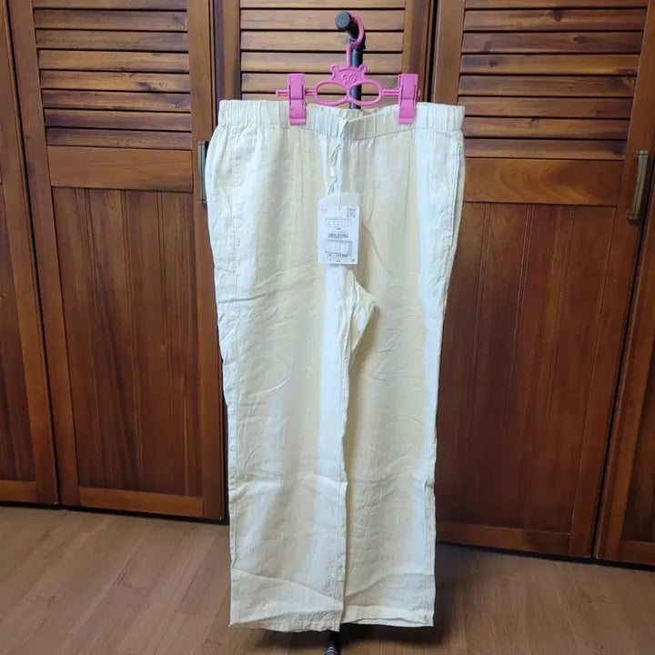 [BUNJANG] Zara 100% Linen Pants Ivory L Size New / 32~34)자라 린넨100% 바지 L사이즈 아이보리 새상품