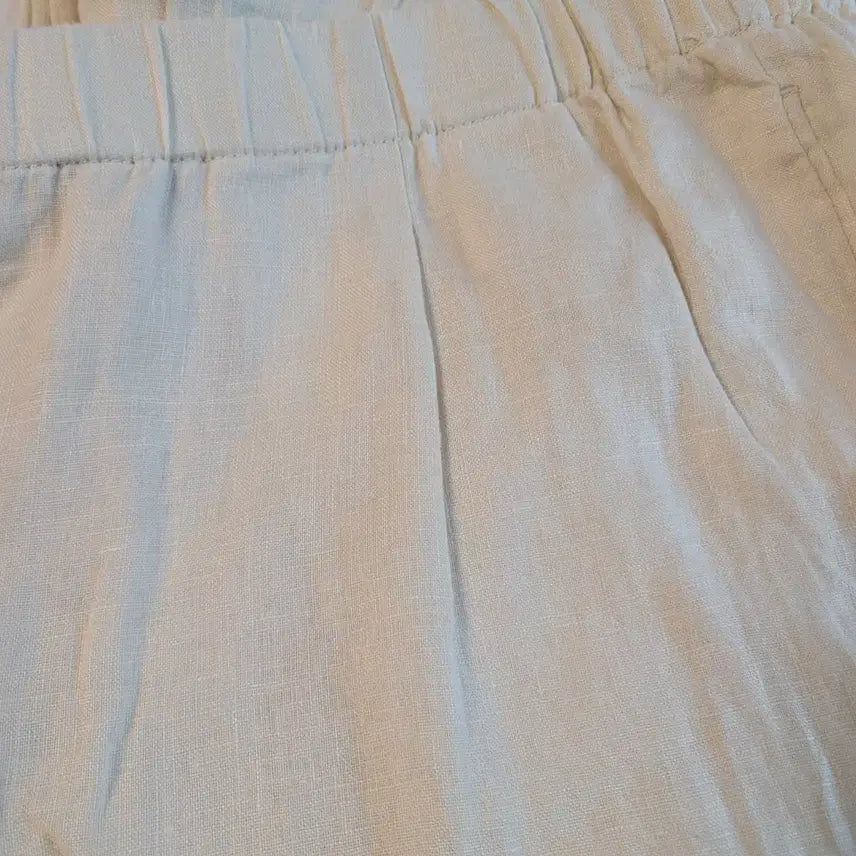 [BUNJANG] Zara 100% Linen Pants Ivory L Size New / 32~34)자라 린넨100% 바지 L사이즈 아이보리 새상품