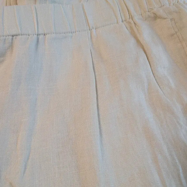 [BUNJANG] Zara 100% Linen Pants Ivory L Size New / 32~34)자라 린넨100% 바지 L사이즈 아이보리 새상품
