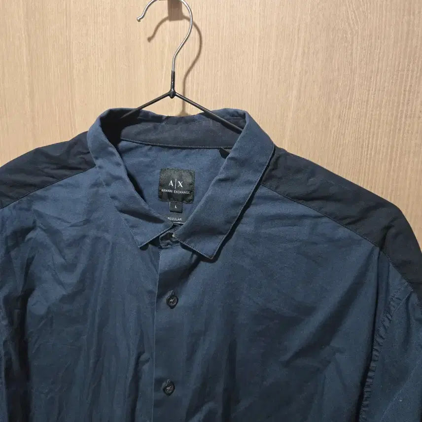 [BUNJANG] Armani Exchange Regular Fit Shirt L Navy / 아르마니 익스체인지 셔츠 L / 레귤러핏 / 상태 매우 좋음