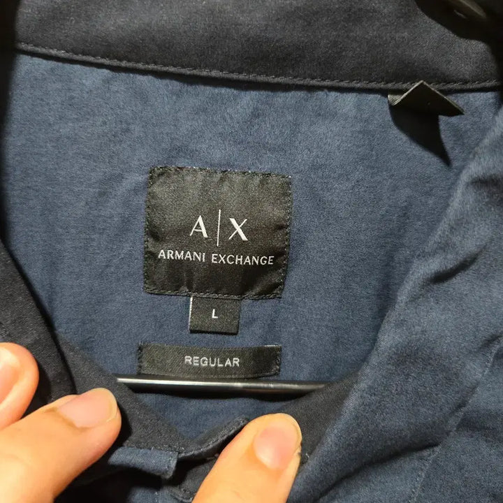[BUNJANG] Armani Exchange Regular Fit Shirt L Navy / 아르마니 익스체인지 셔츠 L / 레귤러핏 / 상태 매우 좋음