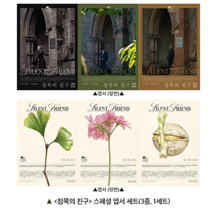 [BUNJANG] Silence Friend Postcard Set (3 Types) / 침묵위 친구 엽서3종세트