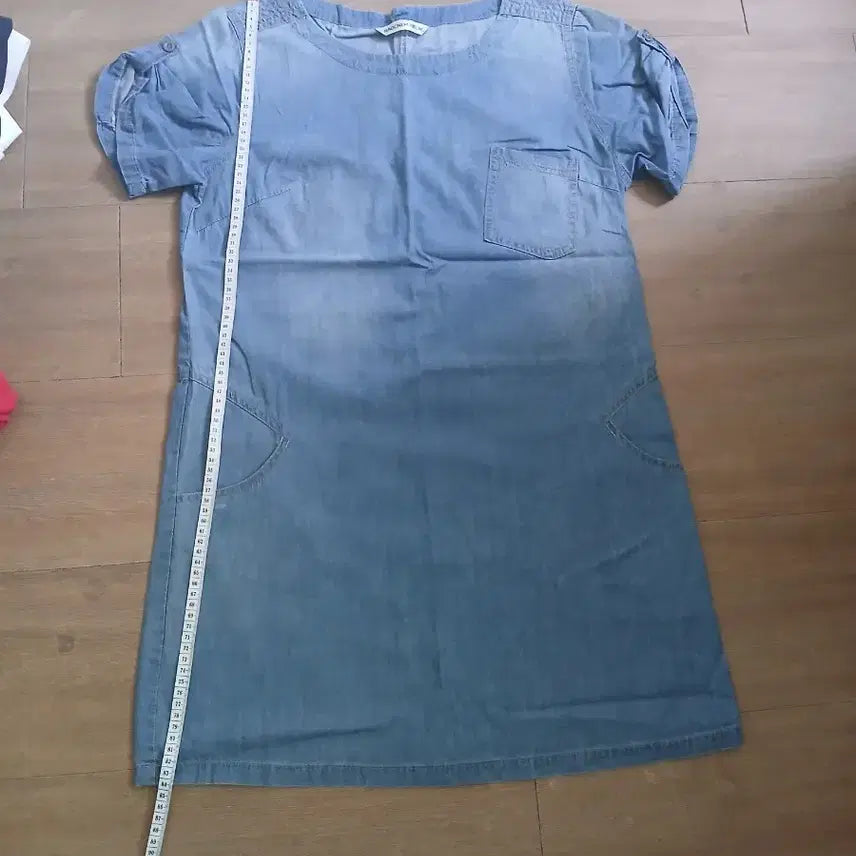 [BUNJANG] Blue Denim Short Sleeve Dress / 청 데님 반팔 원피스