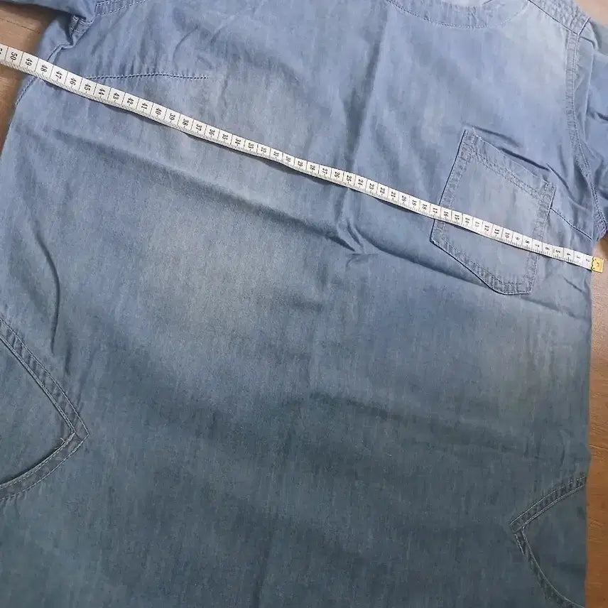 [BUNJANG] Blue Denim Short Sleeve Dress / 청 데님 반팔 원피스