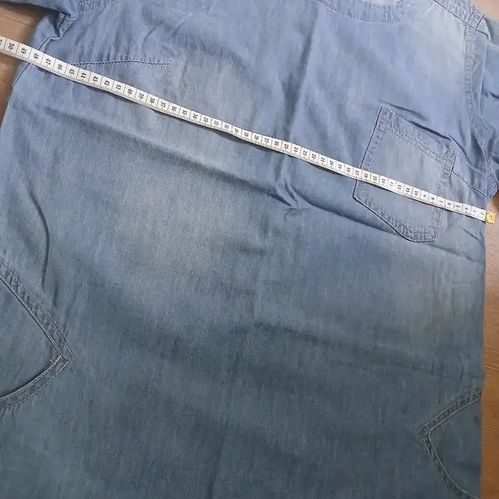 [BUNJANG] Blue Denim Short Sleeve Dress / 청 데님 반팔 원피스