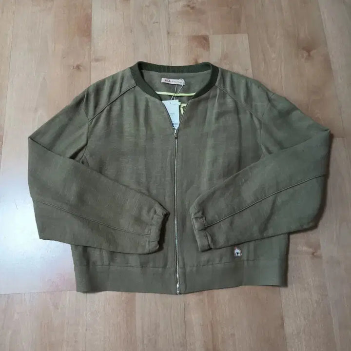 [BUNJANG] JILLSTUART Linen Blend Jacket Khaki Size 66 / 새상품)질스튜어트 마 자켓 66