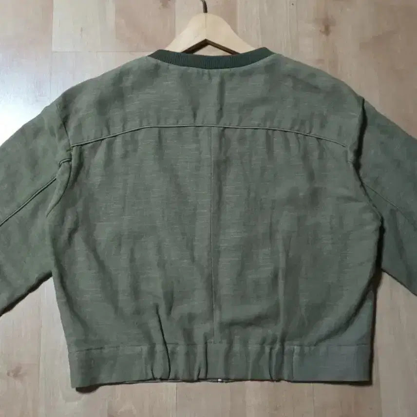 [BUNJANG] JILLSTUART Linen Blend Jacket Khaki Size 66 / 새상품)질스튜어트 마 자켓 66