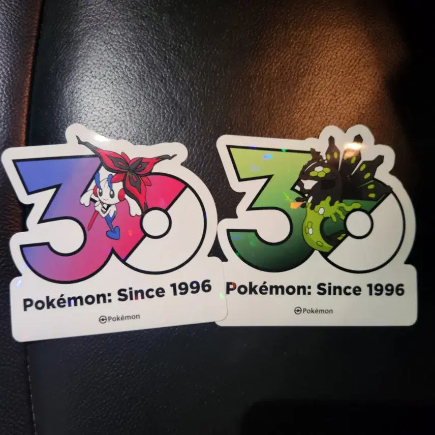[BUNJANG] Pokemon 30th Anniversary Logo Stickers (1165 Types) / 포켓몬 30주년 로고 스티커 1165종 (플라엣테, 지가르데 50%)