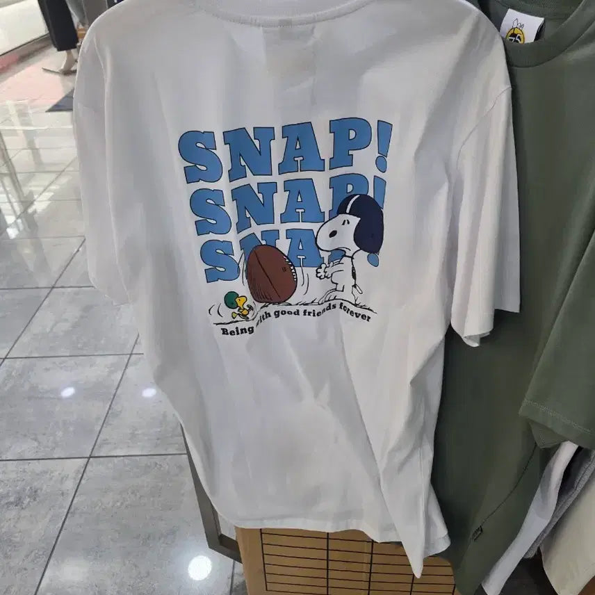 [BUNJANG] Snoopy T-Shirt Set (2 Pieces) / 스누피티셔츠2장