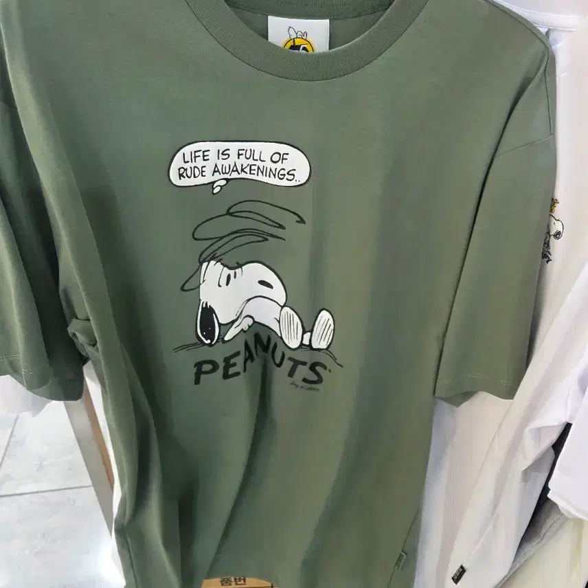 [BUNJANG] Snoopy T-Shirt Set (2 Pieces) / 스누피티셔츠2장