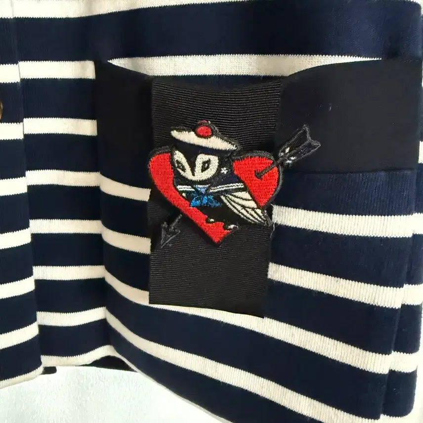 [BUNJANG] Lucky Chouette Navy Stripe Jacket / 럭키슈에뜨 자켓