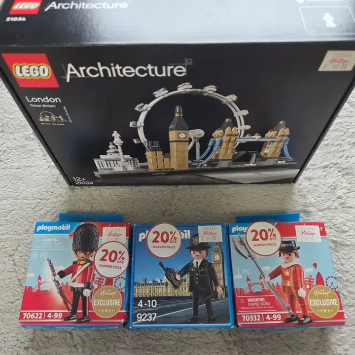 [BUNJANG] LEGO &amp; Playmobil UK Landmark Set / 영국 런던 랜드마크 레고+플레이모빌 세트