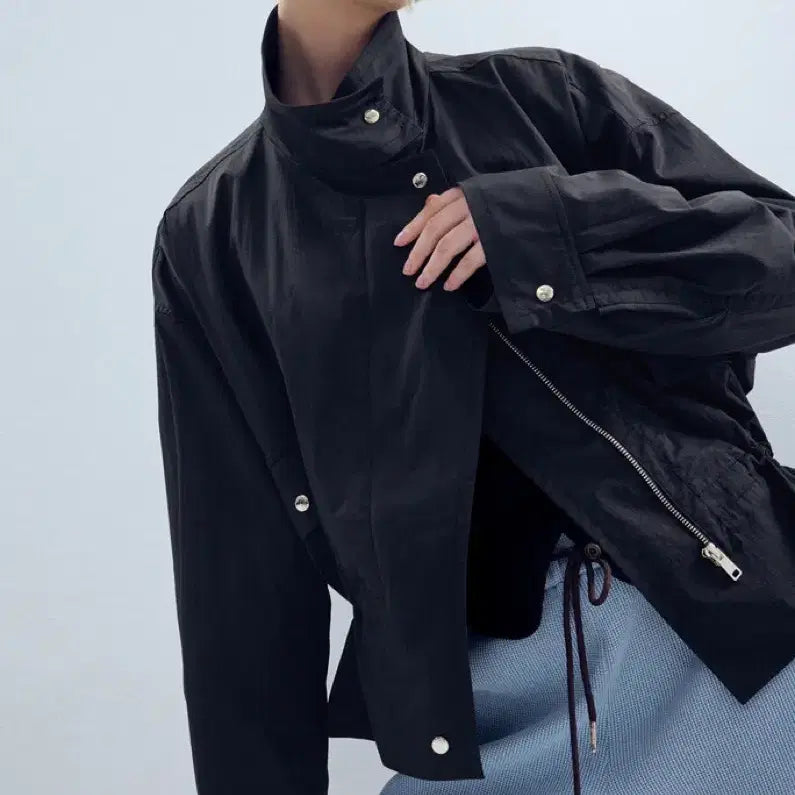 [BUNJANG] SYSTEM Oversized Drawstring Parka / 시스템 오버사이즈 드로우스트링 파카