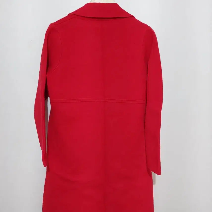 [BUNJANG] Red Long Cardigan Coat / 빨간색 롱 가디건 코트