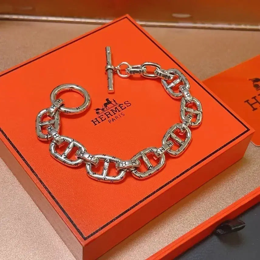 [BUNJANG] Hermes Chain Bracelet Silver / 에르메스  체인 팔찌 실버