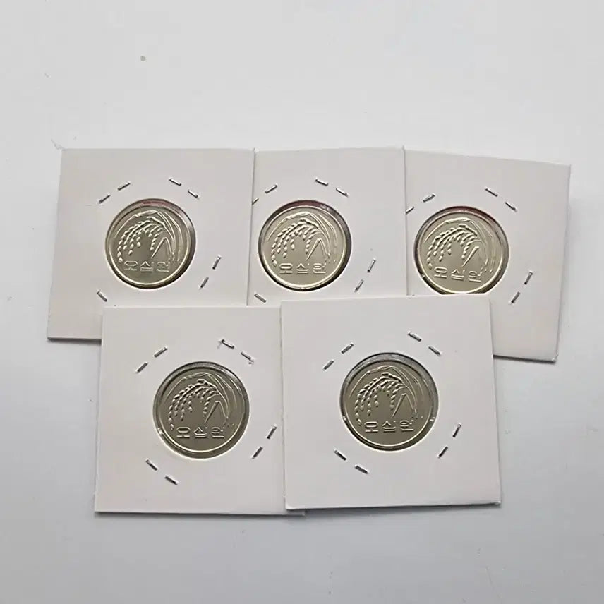[BUNJANG] 2009 Uncirculated 50 Won Coins (5 pcs) / 2009년 미사용 50주화 5개