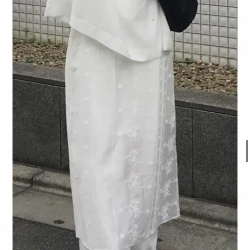 [BUNJANG] YY Pattern Long Skirt / 패턴 롱스커트