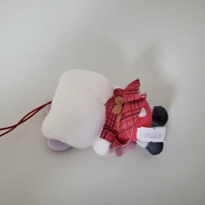[BUNJANG] Hello Kitty Check Ribbon Doll Charm / 헬로키티 체크 리본 인형 키링