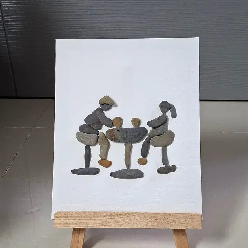 [BUNJANG] Couple Pebbles Art / 연인 조약돌 작품