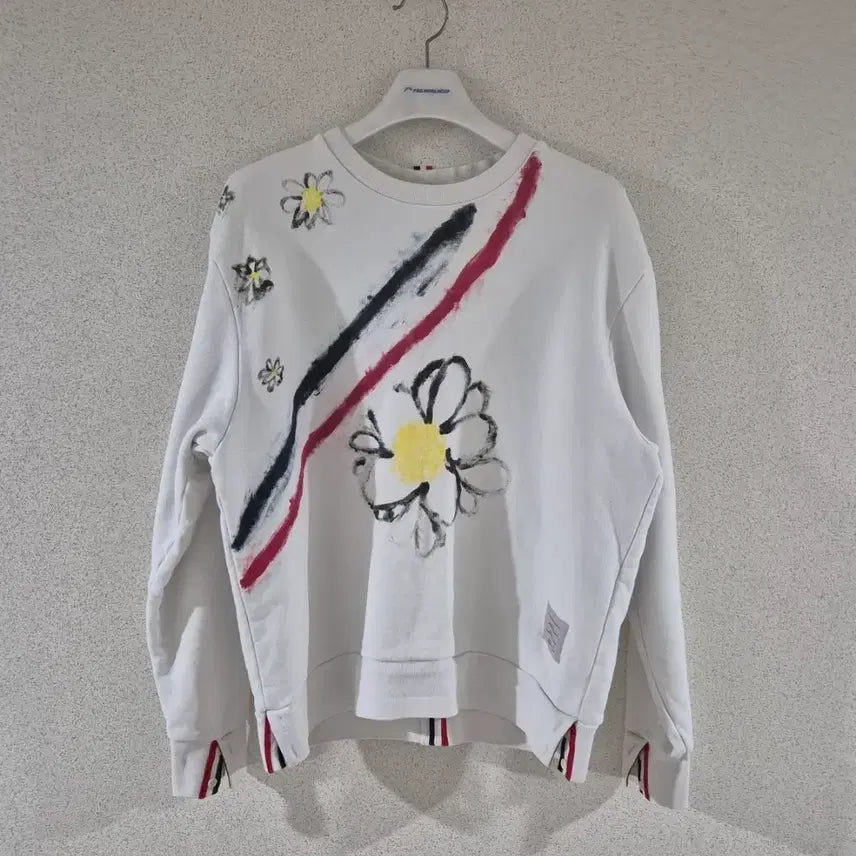 [BUNJANG] Thom Browne Sweatshirt with Three Stripes on Back / [105~110]톰브라운 맨투맨 백삼선