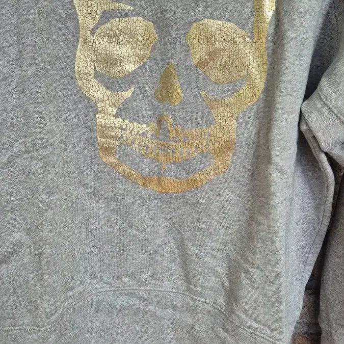 [BUNJANG] Zadig &amp; Voltaire Skull Print Sweatshirt / 쟈딕엔볼테르 해골 프린팅 맨투맨 티셔츠