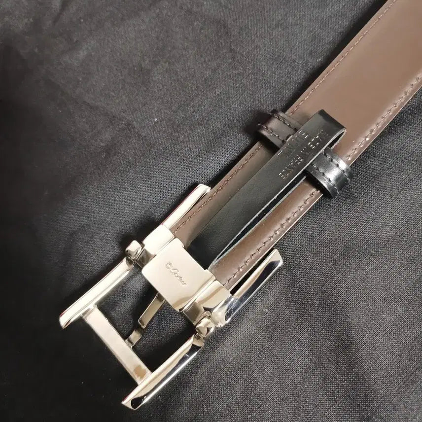 [BUNJANG] Cartier Tank Reversible Leather Belt / 까르띠에 탱크 블랙/브라운 양면 가죽벨트 정품