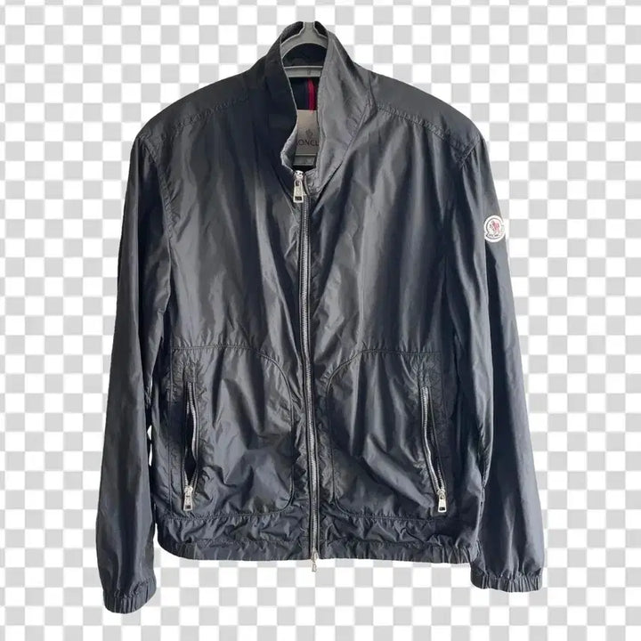 [BUNJANG] Moncler Patch Windbreaker Jacket Black Size 2 / (정품) 몽클레어 와팬 패치 바람막이 재킷 블랙 사이즈 2