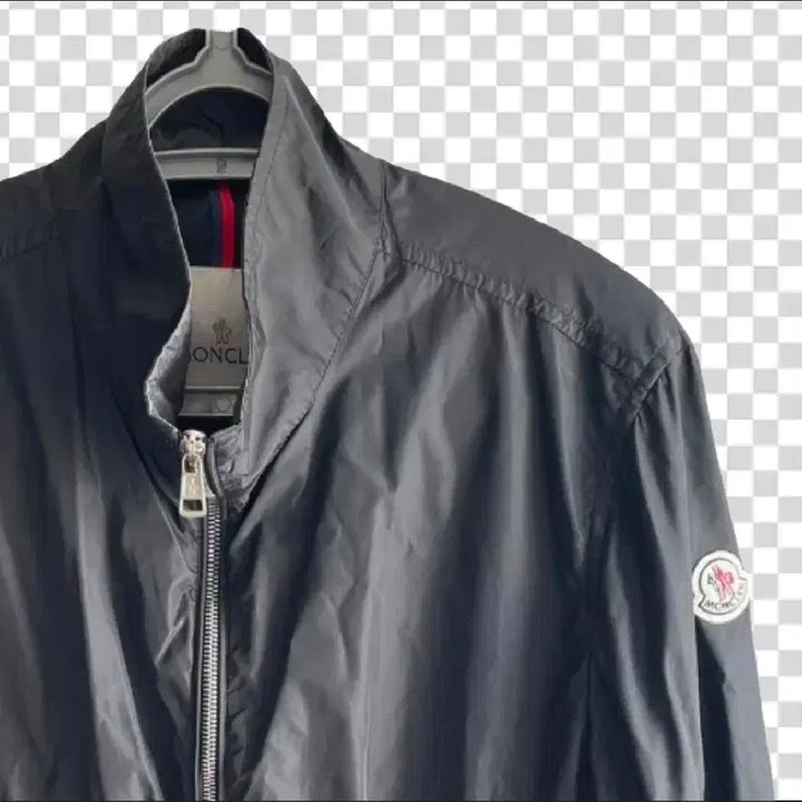 [BUNJANG] Moncler Patch Windbreaker Jacket Black Size 2 / (정품) 몽클레어 와팬 패치 바람막이 재킷 블랙 사이즈 2