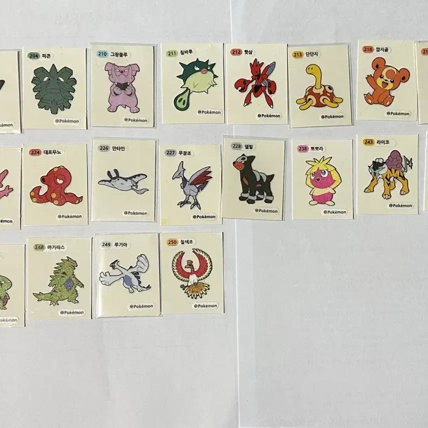 [BUNJANG] Pokemon Sticker Set (95 pcs) / 포켓몬 띠부씰 95장
